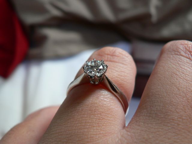 8 prong deals engagement ring